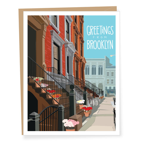 Brownstones Everyday Card from Brooklyn