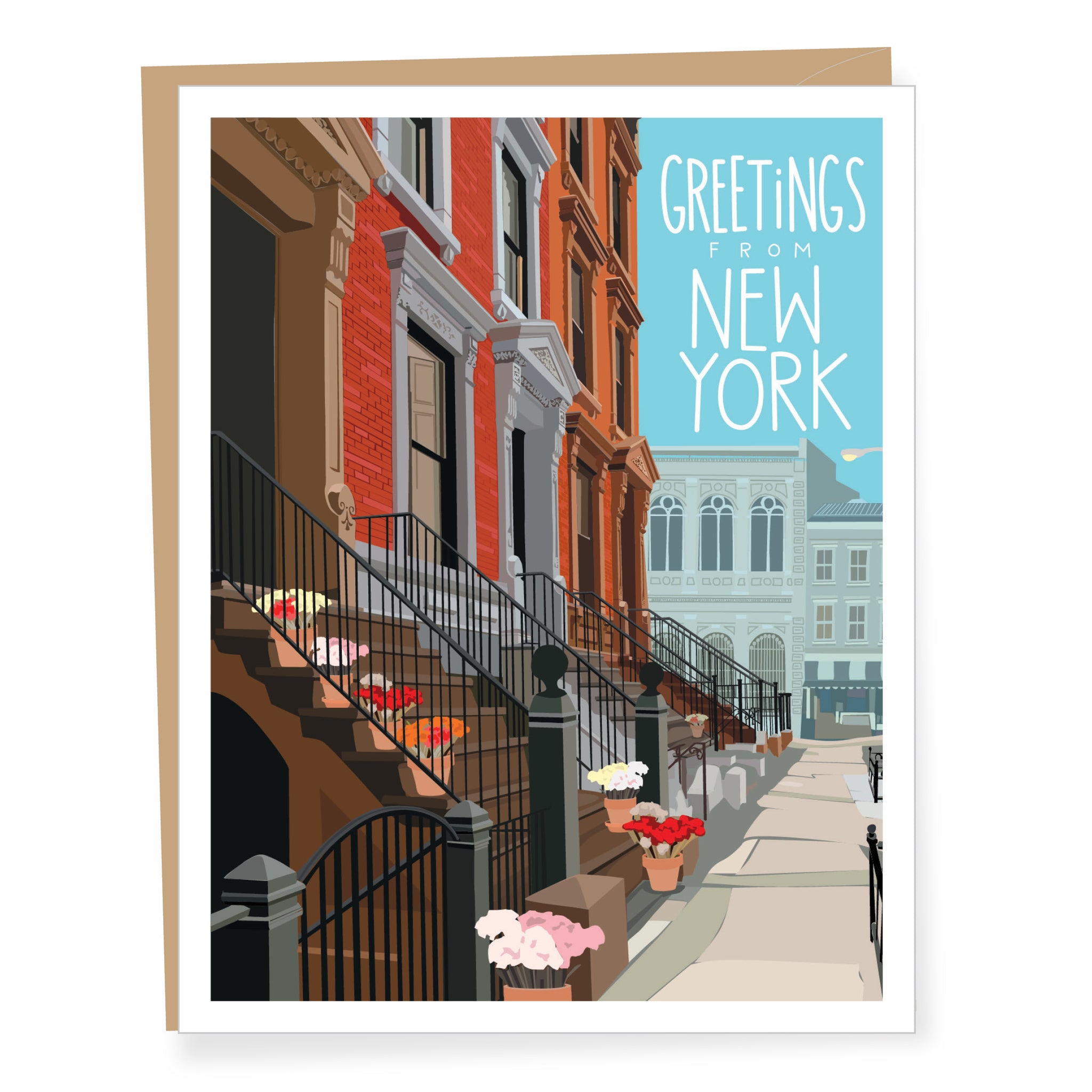 Brownstones Everyday Card from New York