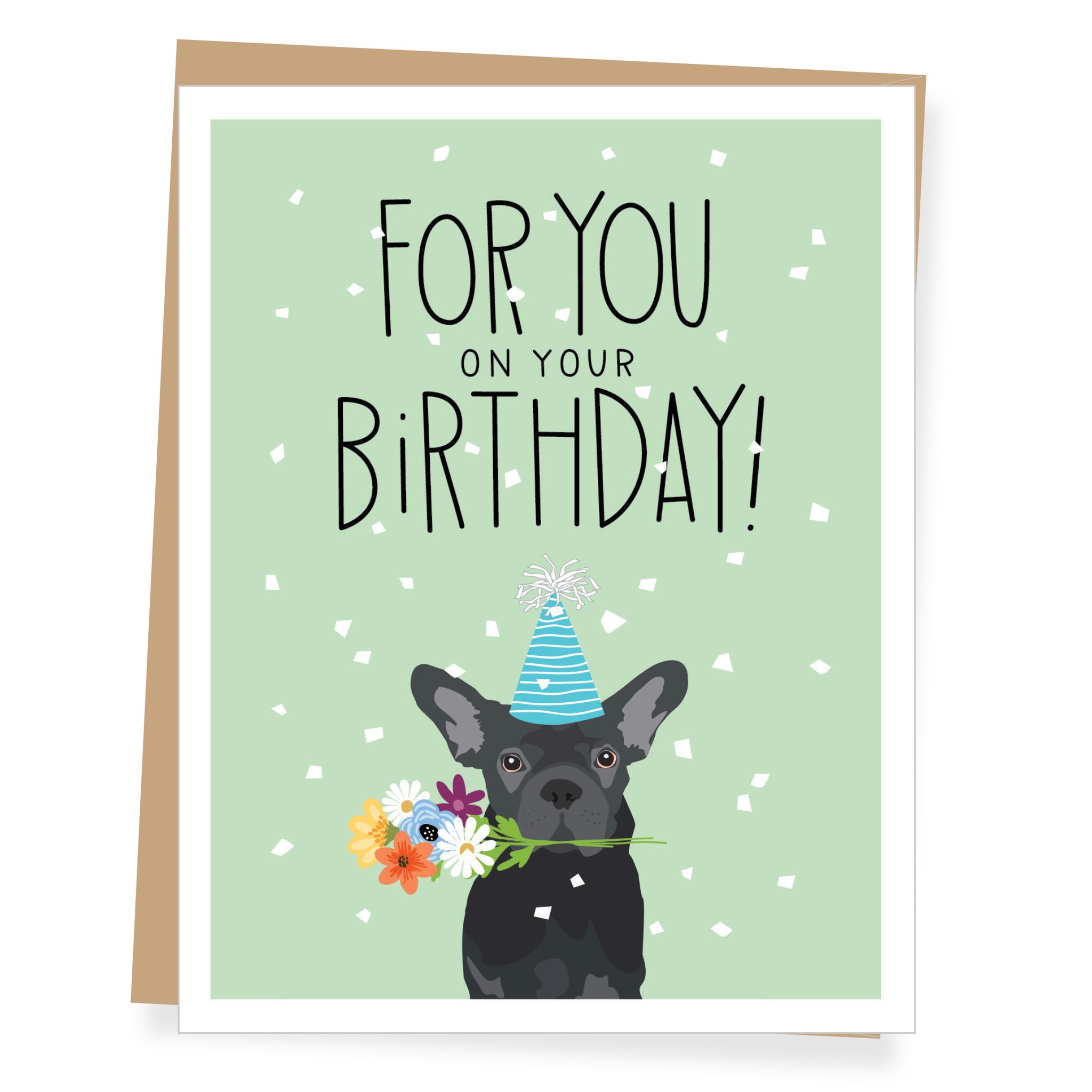 For You Frenchie Birthday Card