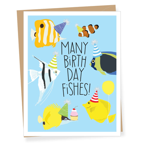Many Birthday Fishes Birthday Card