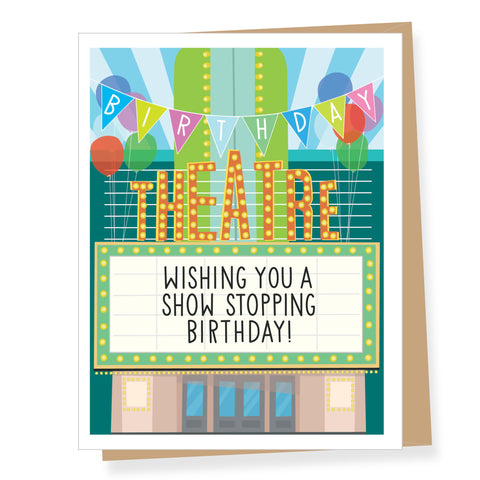 Show Stopping Theatre, Birthday Card