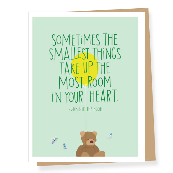 Most Room in Your Heart Quote, New Baby Card