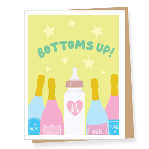 Bottoms Up, New Baby Card