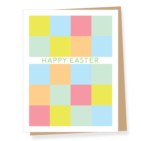 Spring Checkerboard Easter Card