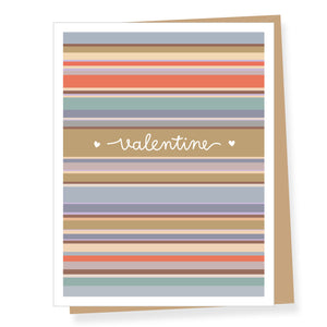 Stripes Valentine Card