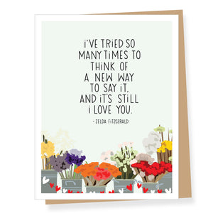 Zelda Fitzgerald Quote Valentine Card