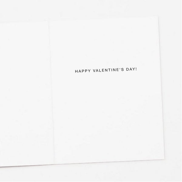 Raccoon with Red Hearts Valentine Card