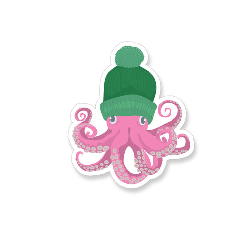 Winter Octopus, Vinyl Sticker