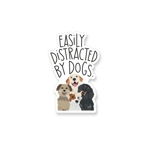 Distracted by Dogs, Vinyl Sticker