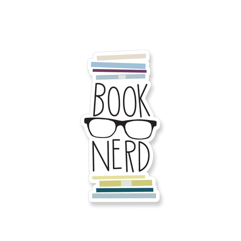 Book Nerd, Vinyl Sticker