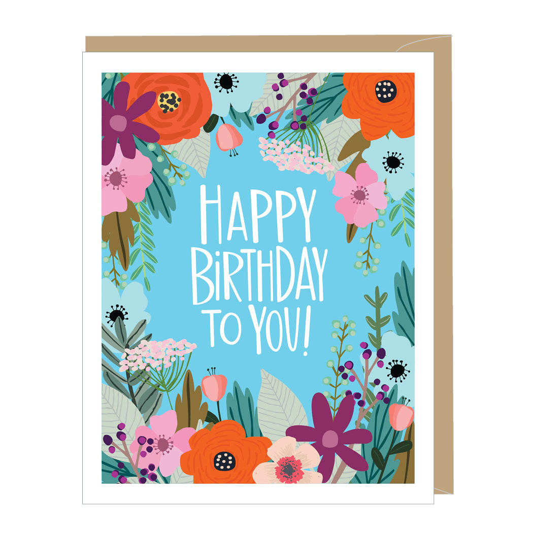 Floral Birthday Card