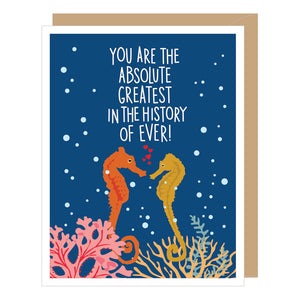 Seahorse Anniversary Card