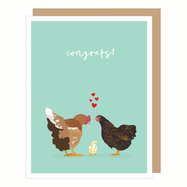 Chickadee New Baby Card