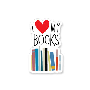 I Heart My Books, Vinyl Sticker