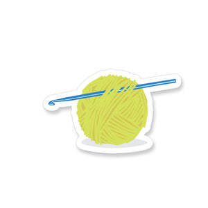 Ball of Yarn Crochet, Vinyl Sticker